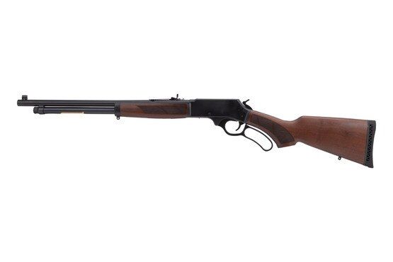 Henry 410 Lever Action Shotgun in blued steel.